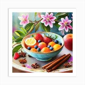 Fruit Bowl Art Print