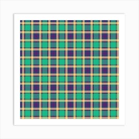 Plaid Fabric 209 Art Print