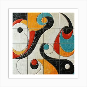 Abstract Mosaic Tile Art Art Print