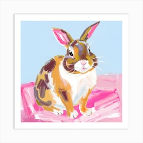 English Lop Rabbit 01 Art Print