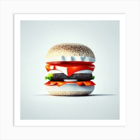 Cheeseburger Iconic (71) Art Print