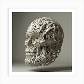 Skull 3d Printed Art Print