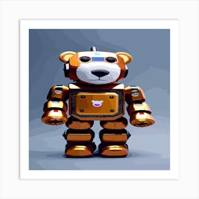 Robot Bear Art Print