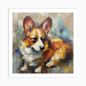 Corgi dog Art Print