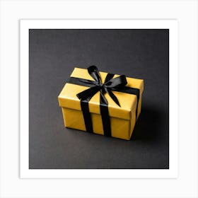 Yellow Gift Box Art Print