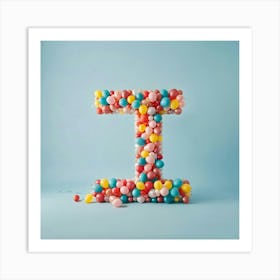 Balloon Letter I 1 Art Print