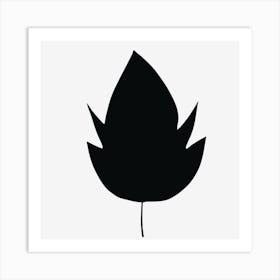 Minimalist Leaf Silhouette Art Print