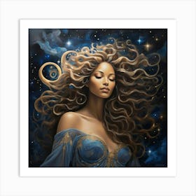 Venus girl paintings art print Art Print