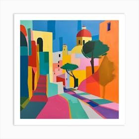 Abstract Travel Collection Mexico City Mexico 4 Art Print