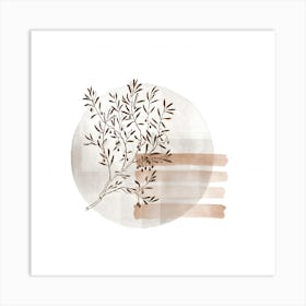 Tree Branch Illustration 1 Art Print