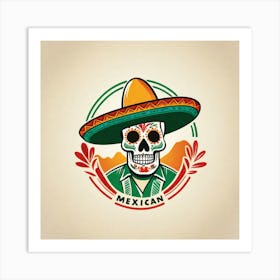 Mexican Skull 84 Art Print