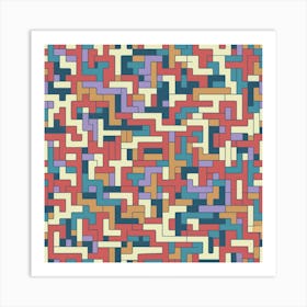 Maze Pattern Art Print