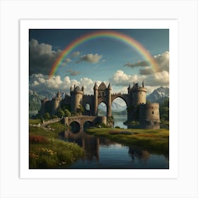 Rainbow Castle Art Print