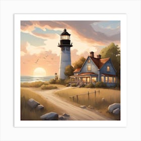 Lighthouse 5 Art Print