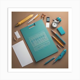 Office Supplies Art Print