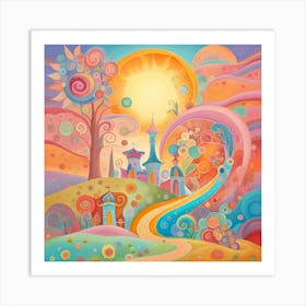 Fairytale Landscape Art Print