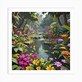 Tropical Garden Art Print