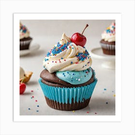 Cupcakes With Icing Art Print