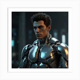 Man In A Futuristic Suit Art Print