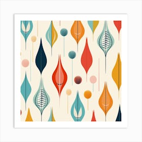 Abstract Floral Pattern 11 Art Print