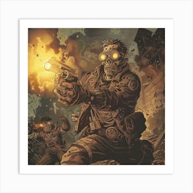 Zombies Vs Zombies Art Print