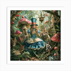 Enchanted Whimsy: A Surreal Journey Through Wonderland Series Art Print