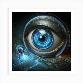 Futuristic Eye 1 Art Print