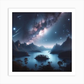 Starry Night Sky Art Print