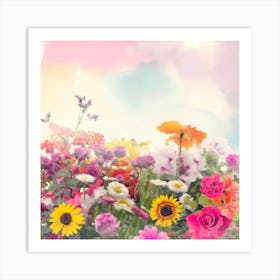 Beauty In Flowers Art Print