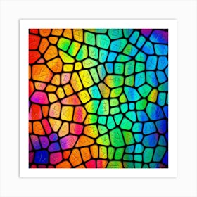 Stained Glass Background 1 Art Print