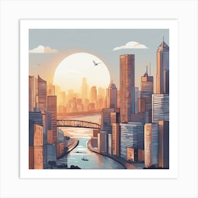 Cityscape 6 Art Print