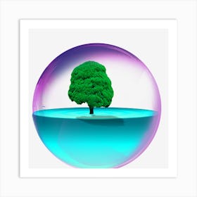 Tree In A Bubble Art Print