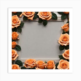 Frame With Roses 18 Art Print