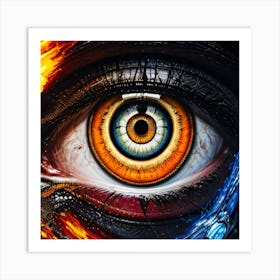 Eye Of Fire 1 Art Print