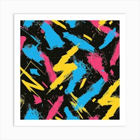 Colorful Strokes (9) Art Print