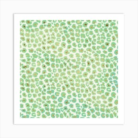 Green Leopard Print Art Print