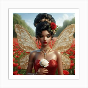 Fairy In A Field Art Print