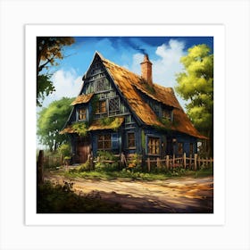 House In The Woods 1 Art Print