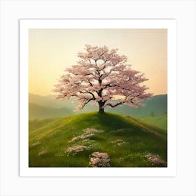 Cherry Blossom Tree 1 Art Print