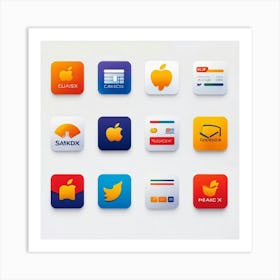 Collection Of Digital Payment Icons Key For An Online Retail Business Seamlessly Blending In With (3) Art Print