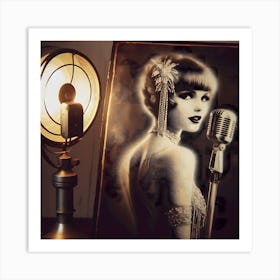 1920's Burlesque Dancer ~Reimagined 44 Art Print