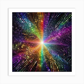 Rainbow Burst 6 Art Print