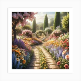 Garden Path 5 Art Print