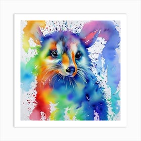 Paws and Paint: Watercolor Animal Art Print