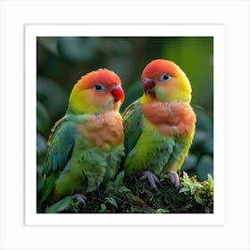 Lovebirds 11 Art Print