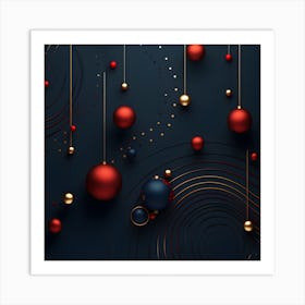 Christmass Abstract 004 1 Art Print