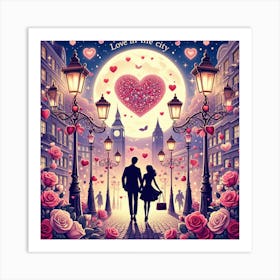 Love In The City Art Print