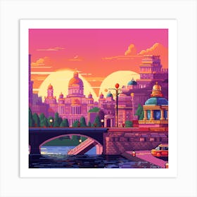 Pixel Art - Saint Petersburg #2 Art Print