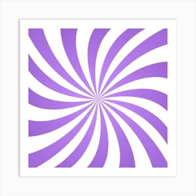 Purple And White Swirl Art Print