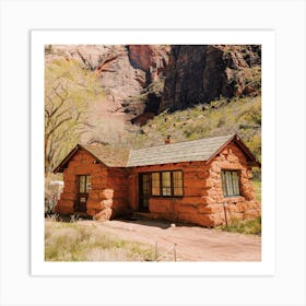 Red Rock Desert Home Art Print